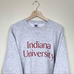 Vintage 90’s Russell Athletic Indiana University Spellout Crewneck Sweatshirt
